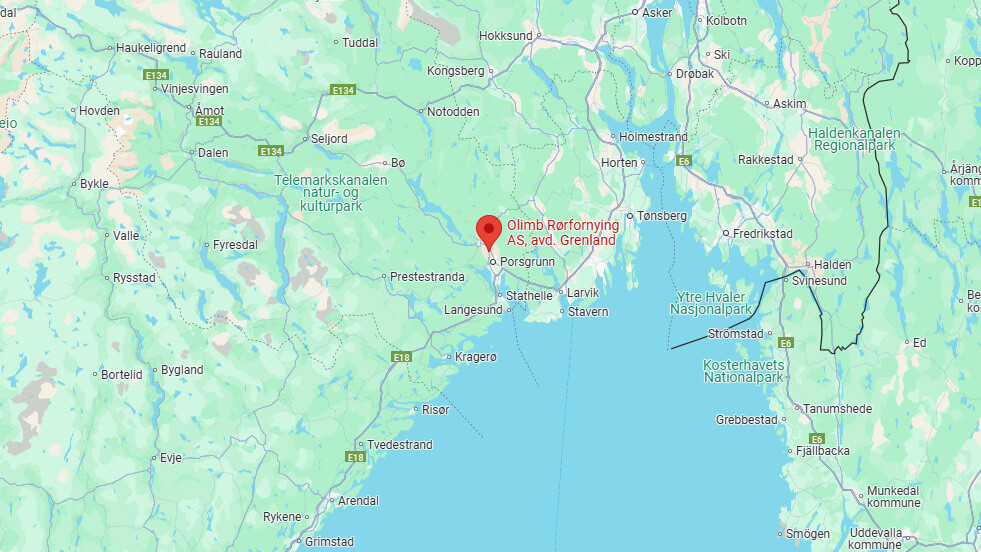 Avdeling Grenland på kartet